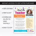 meet the teacher flyers